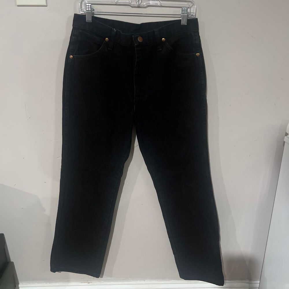 Wrangler Men's Black and Navy Jeans